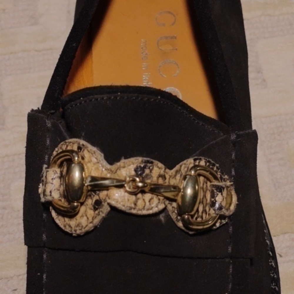 Gucci Mens Suede Horsebit Loafers - Picture 5 of 13